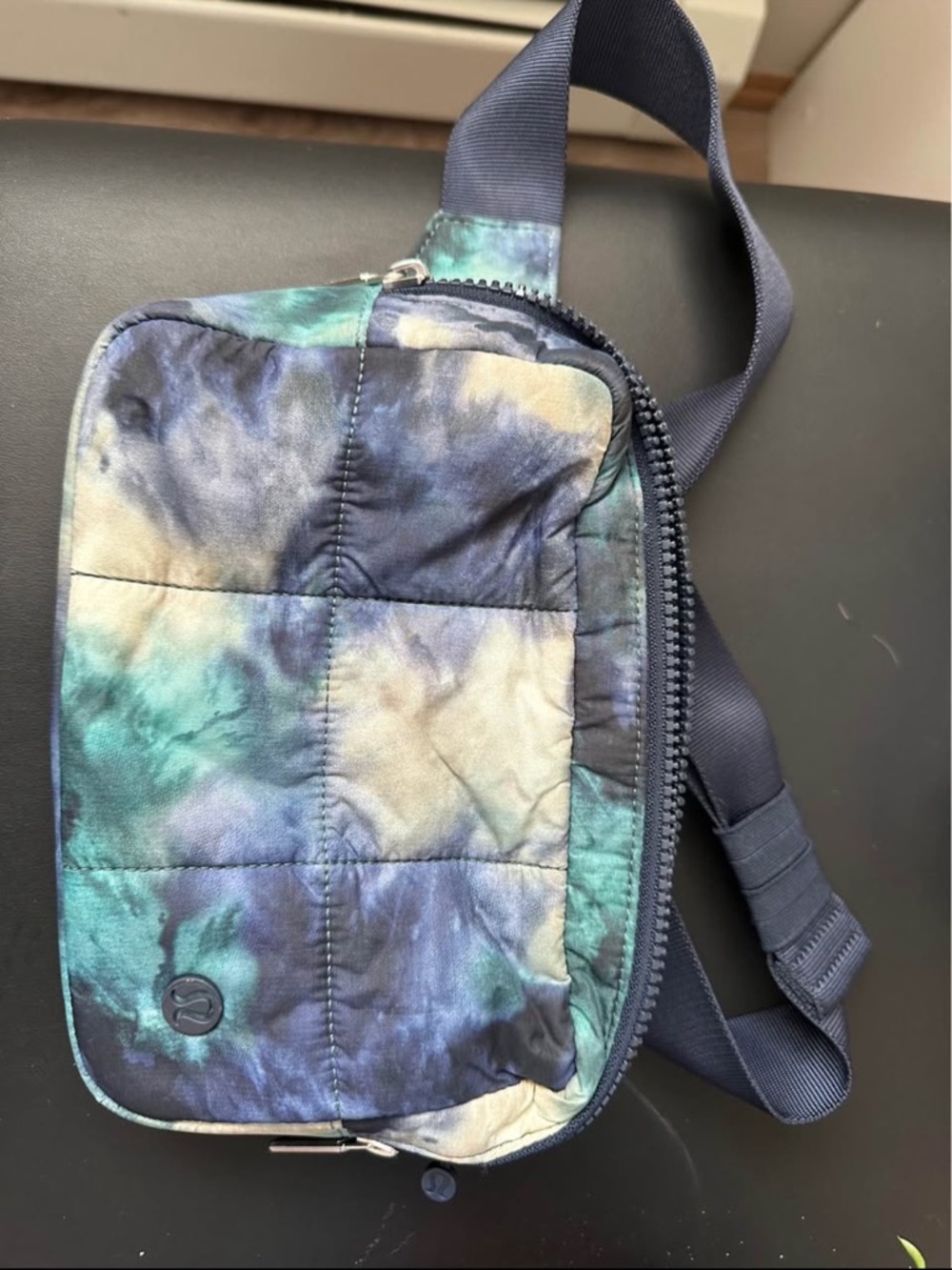 2L Quilted Blue Tie-Dye Lululemon Belt Bag